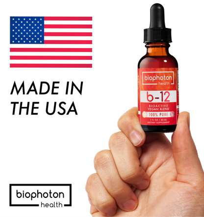Biophoton Health Liposomal Vitamin B12 Liquid Supplement - Bioactive Methyl Blend (1 Fl Oz)