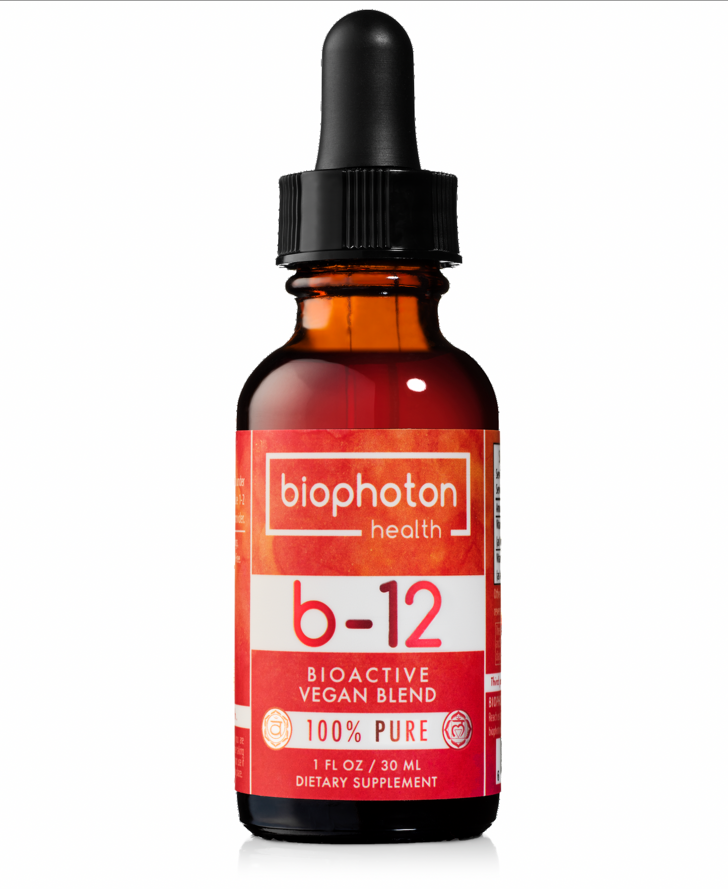 Biophoton Health Liposomal Vitamin B12 Liquid Supplement - Bioactive Methyl Blend (1 Fl Oz)