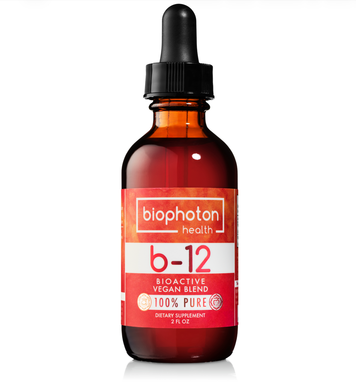 Biophoton Health Liposomal Vitamin B12 Liquid Supplement - Bioactive Methyl Blend (2 Fl Oz)